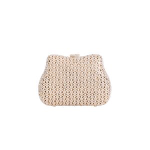 Gold Crystal Embellished Evening Bag
