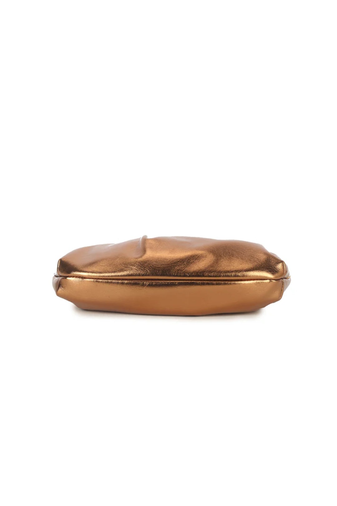 Bronze Ruched Clutch Bag - Image 3