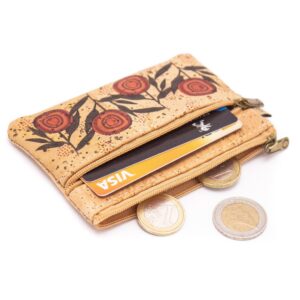 Quirky & Compact: 5 Pack Camellia Cork Mini Pouch